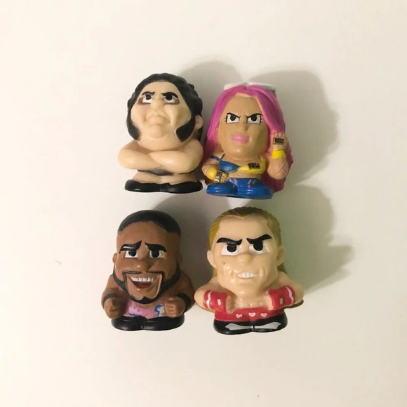 WWE Mini  TeenyMates Lot of 4 Andre The Giant Big E Sasha Banks Shawn Michaels - Picture 2 of 15